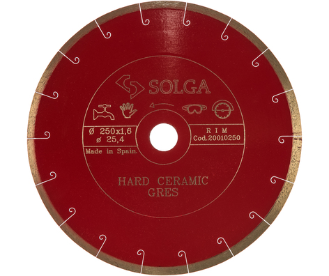 Диск алмазный сплошной (250х25,4 мм) HARD CERAMICS Solga Diamant 20010250 Диск алмазный сплошной (250х25,4 мм) HARD CERAMICS Solga Diamant 20010250