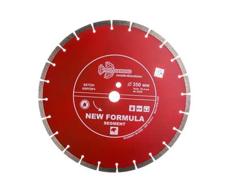 Диск алмазный отрезной Сегментный New Formula (350х25.4 мм) TRIO-DIAMOND S209 Диск алмазный отрезной Сегментный New Formula (350х25.4 мм) TRIO-DIAMOND S209