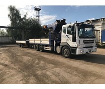 Перевозка манипулятором с прицепом 10т стрела 7т